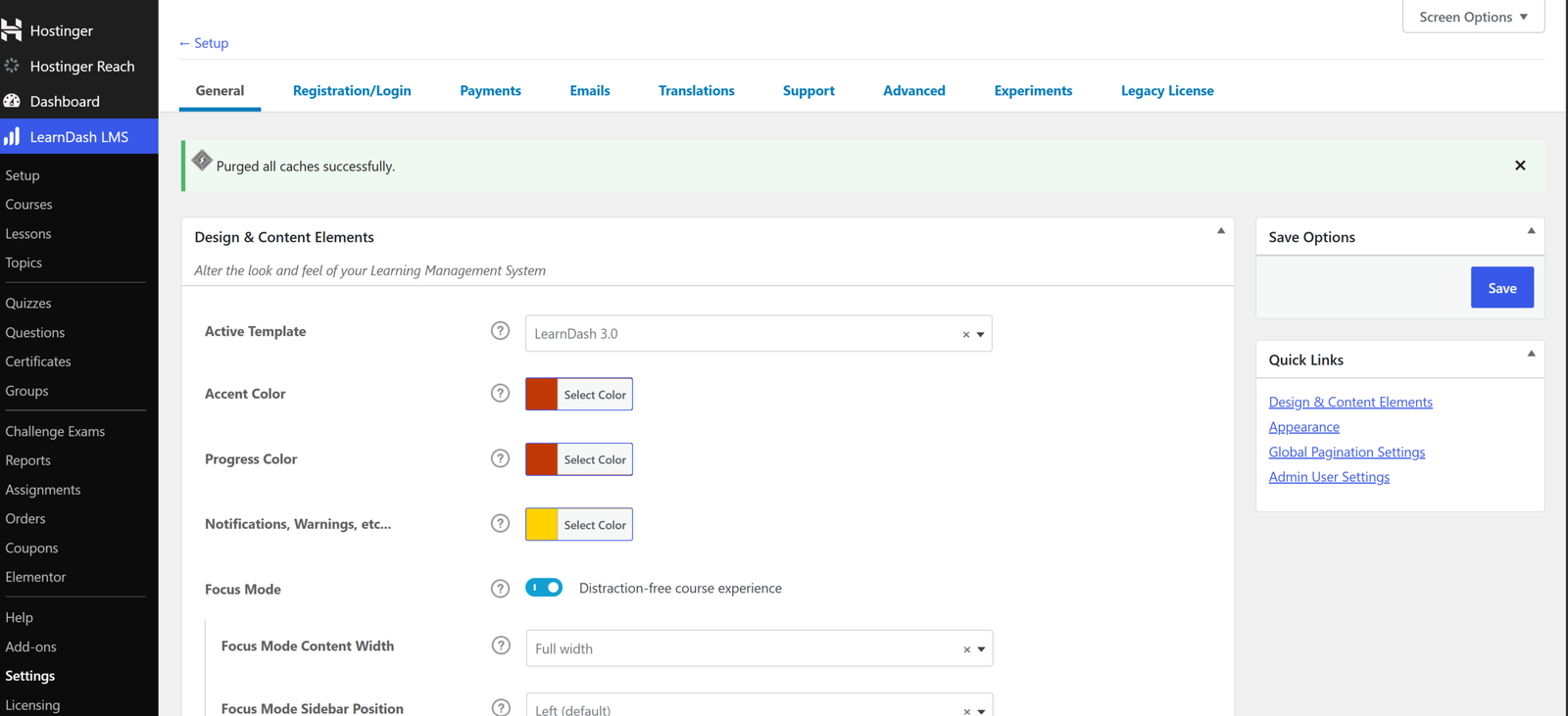 LearnDash LMS dashboard screenshot