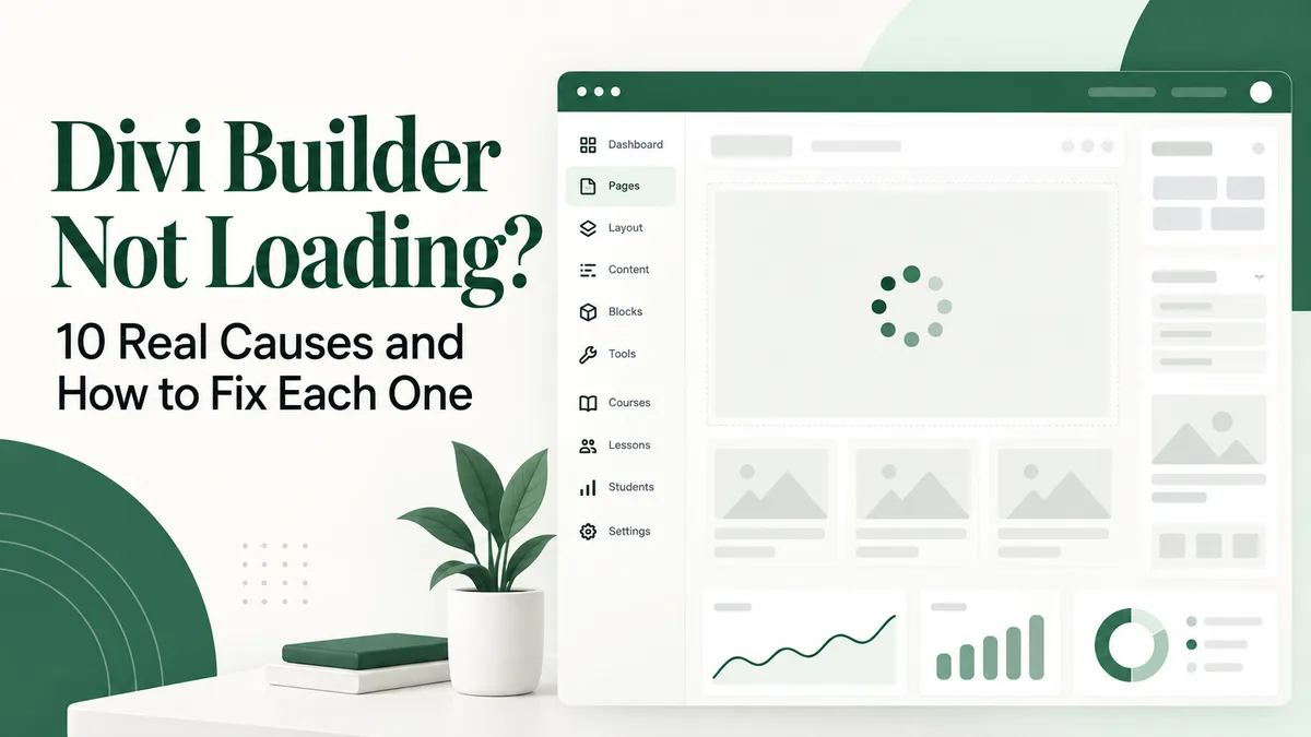 divi builder not loading illustration