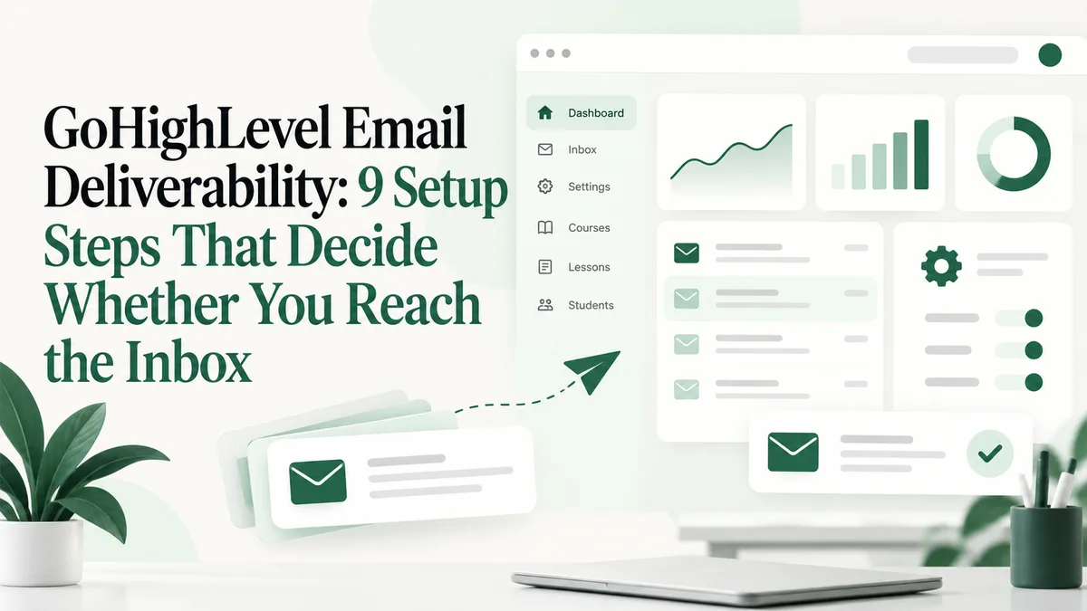 gohighlevel email deliverability illustration