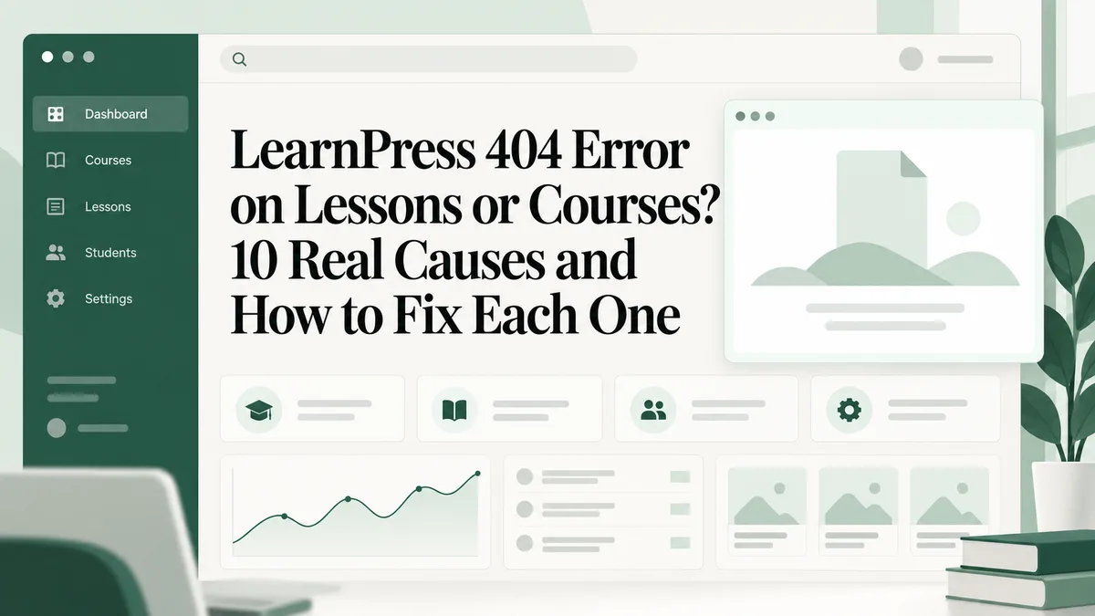 learnpress 404 error illustration