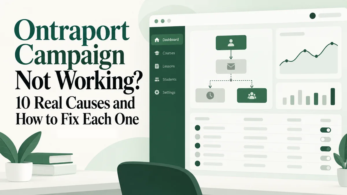 ontraport campaign not working illustration